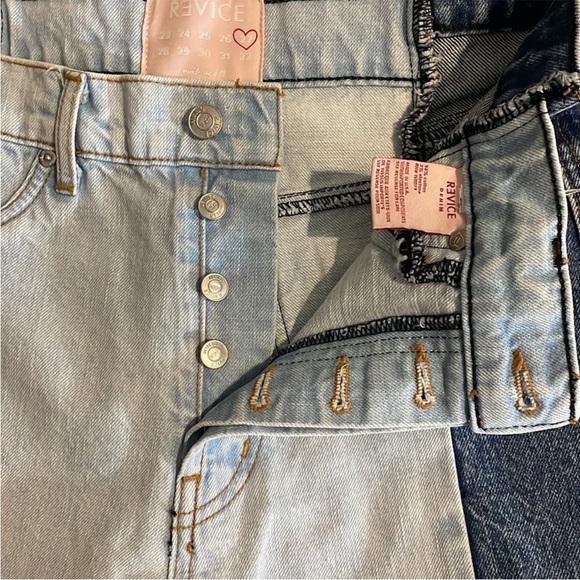 Revice Gemini Crossroads Two-Tone Cropped Jeans Size 27 - Picture 10 of 16